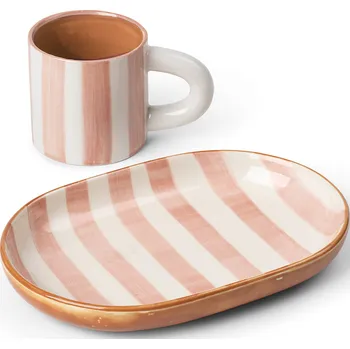 Ferm Living, Dětské nádobí Milu růžová 2 díly - Formadore