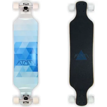 Longboard Longboard Atom Drop Deck - 39" Blue Triangles