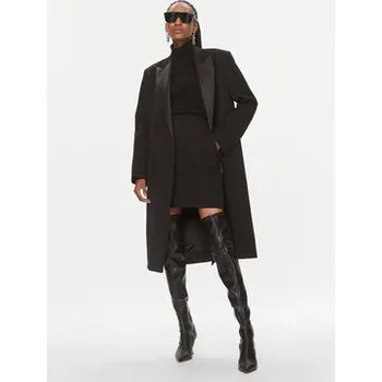 Calvin Klein Vlněný kabát K20K205970 Černá Regular Fit 40