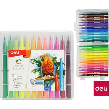 Fixy Deli Color Emotion štětečkový 24 barev EC10324