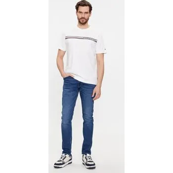 Pánské oblečení Tommy Hilfiger T-Shirt Monotype MW0MW33688 Bílá Regular Fit M