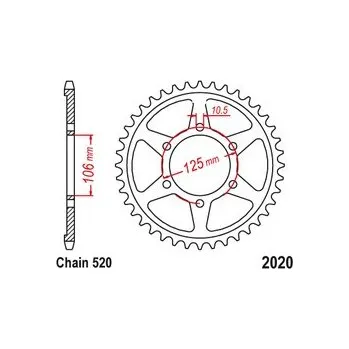 Řetězová sada pro motocykl Rozeta TRIUMPH 900 Street Twin, Cup, Scrambler rok 16-24