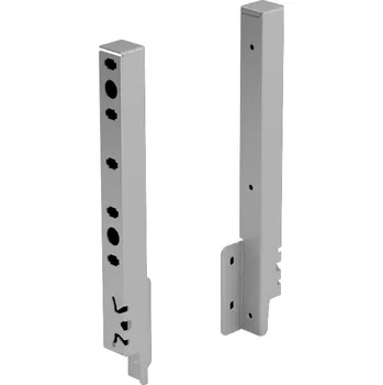 Nábytkové kování HETTICH 9121859 Arcitech příchytka zad 250 L stříbrná (HETTICH 9121859 Arcitech příchytka zad 250 L stříbrná)