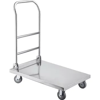 Plošinový vozík PVN 82 vozík plošinový skládací, 820x520x970 mm, nerez