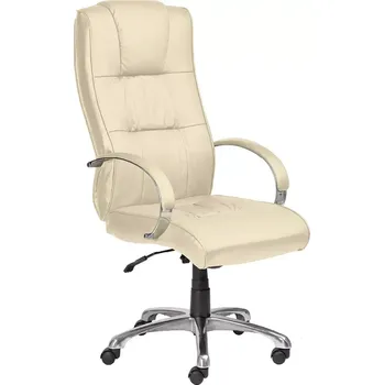 LOTUS křeslo kancelářské, béžová ekokůže