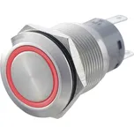 TRU COMPONENTS LAS1-AGQ-22ZE, RD, 701320 tlačítkový spínač antivandal, 19 mm, 250 V/AC, 5 A, 1 ks