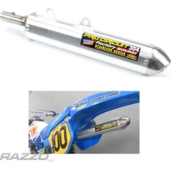 Výfuk pro motocykl Koncovka výfuku ProCircuit 304 Silencer Kawasaki KX500 88-03