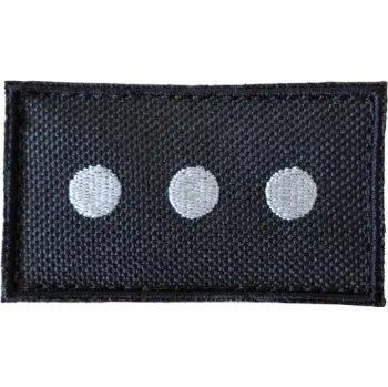 Hodnostní nášivka Četař, černý podklad