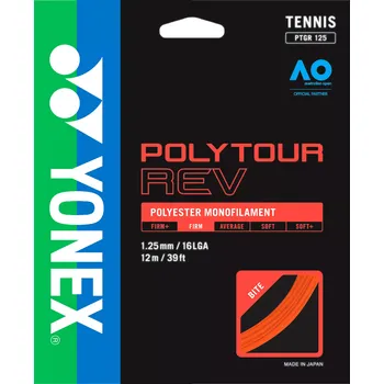 Struna na výplet tenisové rakety Tenisový výplet Yonex PolyTour Rev Orange 1,30 mm