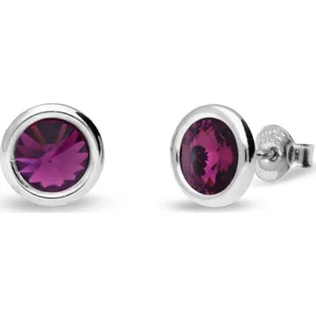 Náušnice Náušnice fialové se Swarovski Elements Tiny Bonbon Studs KR1122SS29AM Amethyst 6 mm
