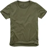 Dětské tričko s krátkým rukávem, Brandit, olivové, L