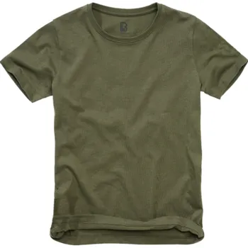 Dětské tričko s krátkým rukávem, Brandit, olivové, L