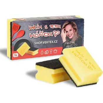 Houbička Houbičky na nádobí tvarované 3ks Vařím s tetou Móňou