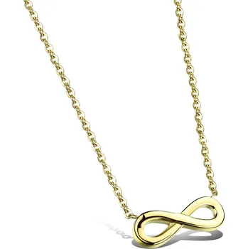 Náhrdelník Troli Pozlacený ocelový náhrdelník Nekonečno KNS-271 + 2 měsíce na vrácení zboží