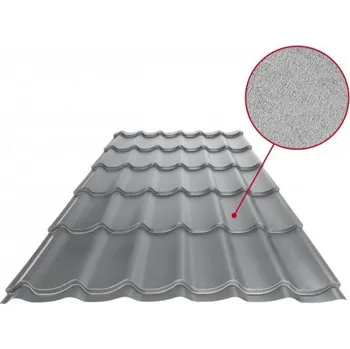 plechová krytina Krytina UNI 1, prachově šedá RAL 7037, matná - tl. 0,50mm, modul 350