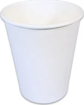 Jednorázové nádobí Hit Office Papírový kelímek bílý 0,2 l 50 ks
