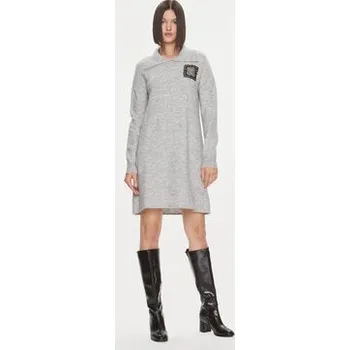 Dámské šaty Liu Jo Úpletové šaty 5F3036 MA08O Šedá Regular Fit S