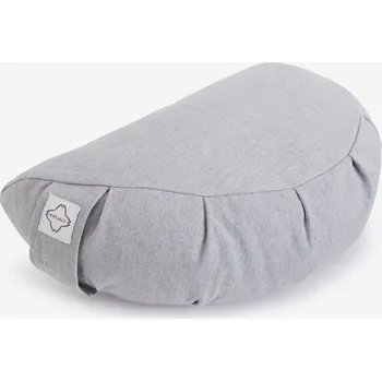 Sedací pytel KIMJALY Polštář tvaru půlměsíce na jógu a meditaci MODRÁ