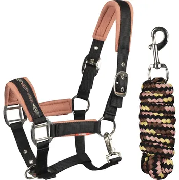 Set ohlávka a vodítko Horka Soft Pink Velikost: COB