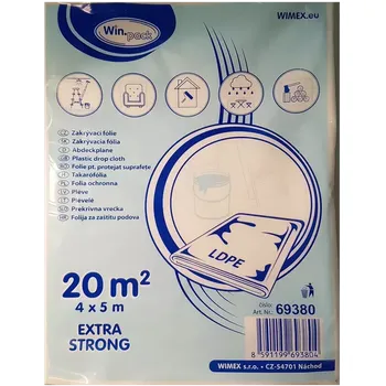 Potravinová fólie Folie krycí LDPE 4 x 5 m - 27 mi EXTRA SILNÁ (kusový prodej)