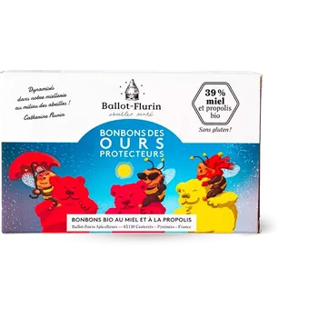 Bonbon Ballot-Flurin Ovocné želé medvídci s raw medem a propolisem 100 g