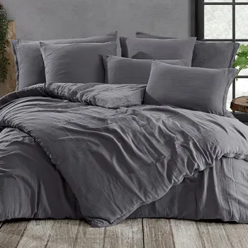 Povlečení 4Home Mušelínové povlečení Steel, 140 x 200 cm, 70 x 90 cm, šedá