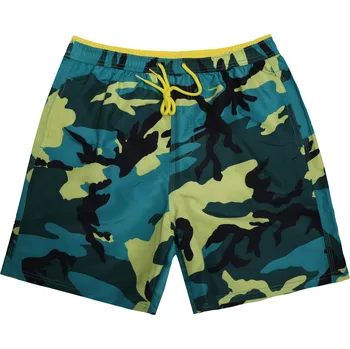 Pánské plavky FANNIFEN Maskovací pánské koupací šortky J20520 Barva: Žlutá, Velikost: L