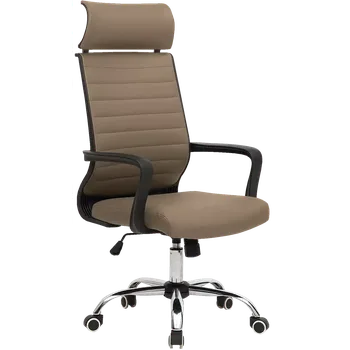 VISTA židle kancelářská, PU béžová