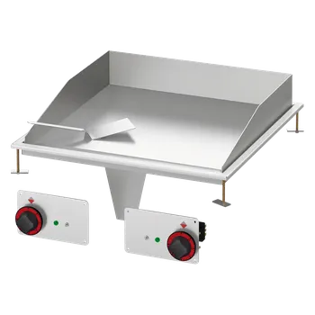 Grilovací deska 56x55 drop-in elektrická chromovaná hladká 400 V | RM - FTLD-66ETS