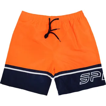 Pánské plavky FANNIFEN Pánské koupací šortky J20513 Barva: Oranžová, Velikost: 2XL