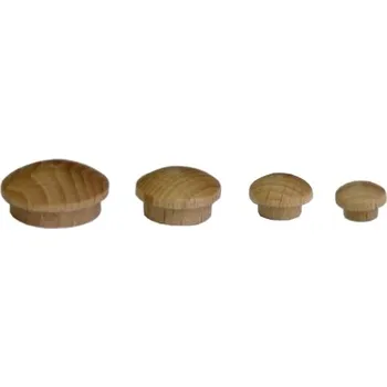 Záslepka - víčko s čepem 15mm buk (Záslepka - víčko s čepem 15mm buk)