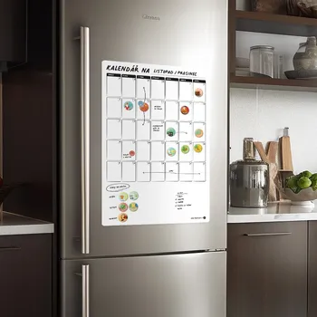 Magnetická kreslící tabulka Magnetický popisovatelný rodinný plánovač (měsíční) 40×60 cm