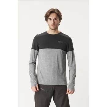 Pánské tričko Picture Eaton Merino L/S Tee XS šedá/černá - 10 % pro přihlášené BFEXTRA10