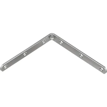 STRONG Úhelník 120x120mm s prolisem zinek bílý (STRONG Úhelník 120x120mm s prolisem zinek bílý)