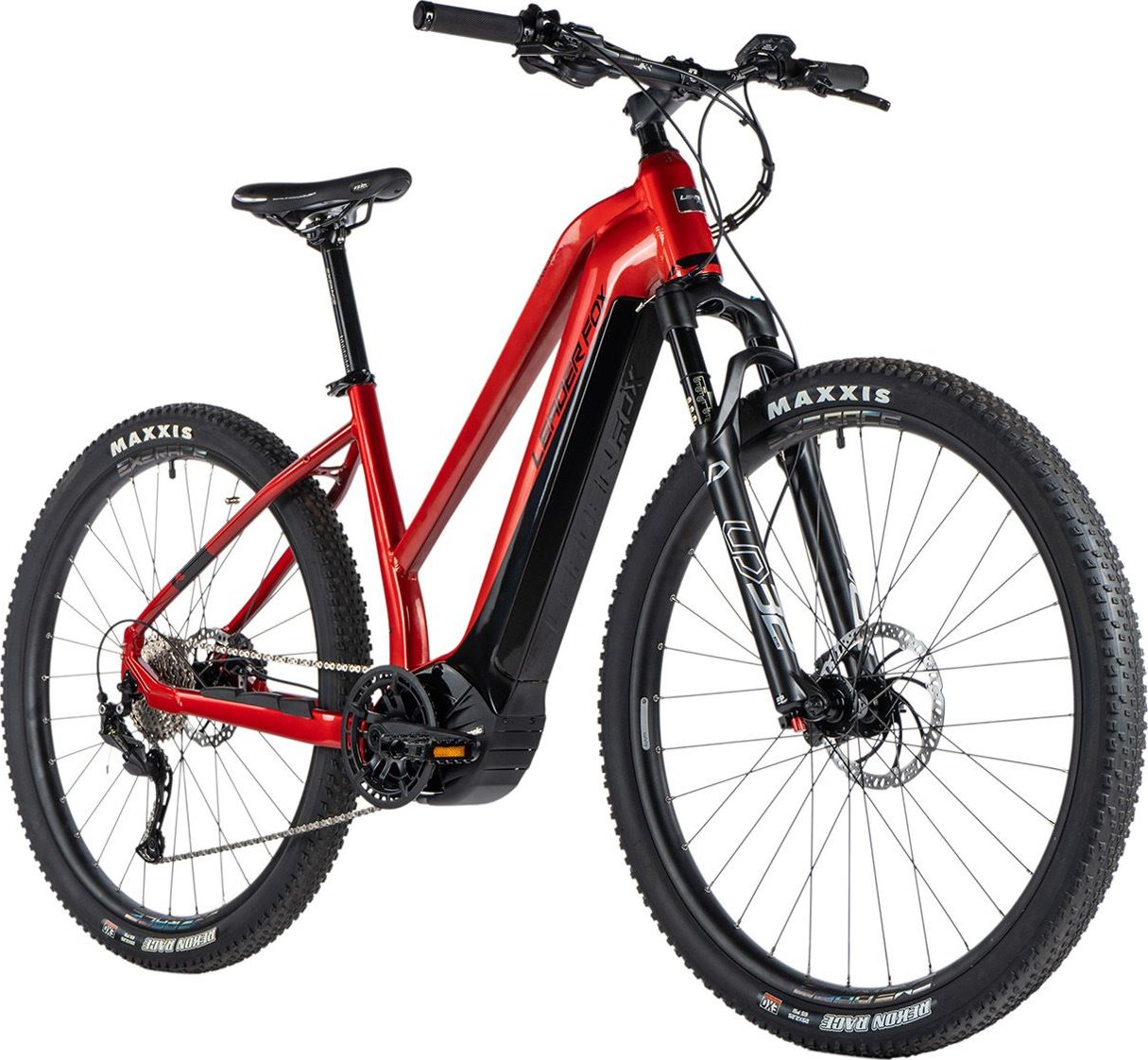 Dámské elektrokolo 29" Leader Fox OXNAR 2023 20Ah PANASONIC red/black vel.18" - AKCE!