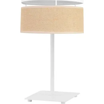 Stojací lampa Stolní lampa Juta, 1x jutové/bílé textilní stínítko, n, w