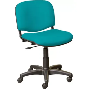 Jídelní židle JULIE - 1 židle čalouněná, bez područek a stolku, AN 078 - koženka tyrkysová