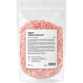 Vilgain Minutová ovesná kaše – jahoda a malina 400&nbsp;g