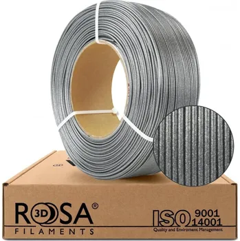 Filament ReFill ROSA3D / PETG Standard HS / TŘPYTIVĚ STŘÍBRNÁ "BRILLANT" / 1,75 mm / 1 kg