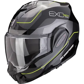Helma na motorku Scorpion EXO-TECH EVO PRO Commuta 2024 Black/Silver/Yellow M (57/58)
