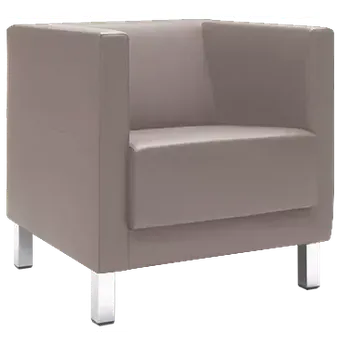 Sedací souprava VELA - 1H, křeslo, látka VX EV 14 - látka sv. šedá