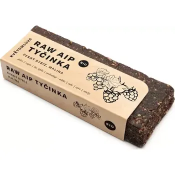 Sušené ovoce Květomluva Bio raw AIP tyčinka černý rybíz a malina 55 g