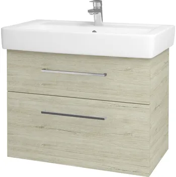 Koupelnový nábytek Dřevojas - Umyvadlová skříňka Q MAX SZZ2 80 - D05 Oregon / Úchytka T04 / D05 Oregon 61336E