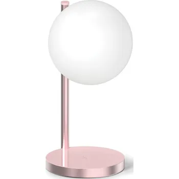 Lampička Lexon, Led lampa Bubble s nabíječkou světle růžová - Formadore