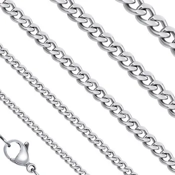 Řetízek ŠPERKYLA.CZ • Ocelový řetízek - Curb Twisted Plane 40 cm x 1.8 mm