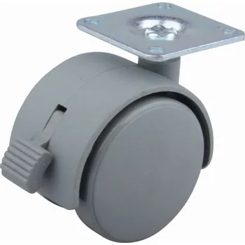 StrongCastors kolečko 50mm plotnička brzda šedá (StrongCastors kolečko 50mm plotnička brzda šedá)