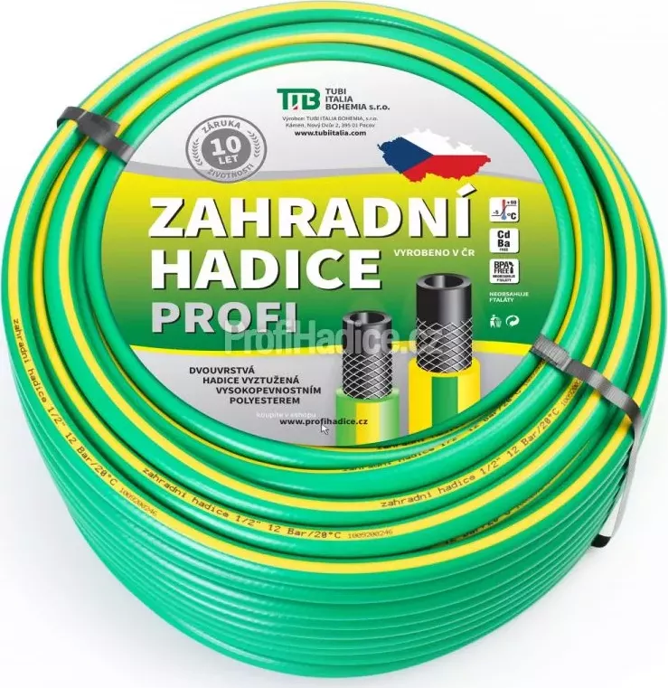 TUBI Zahradní hadice Astra Green Profi 1/2" - 10 m