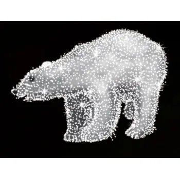 Vánoční světelný řetěz Polamp POL-0999M - 3D dekorace - Polární medvěd - 110x210 cm