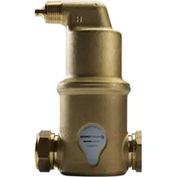 Ochranný vodní filtr Mosazný odvzdušňovač Spirotech Spirovent AA150 s horizontálním připojením 1 1/2"
