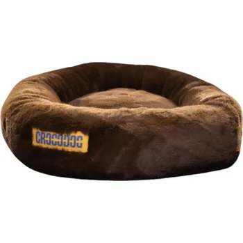 Pelíšek pro psa CROCODOG pelíšek pro psy a kočky - ortopedický - CHOCO BROWN